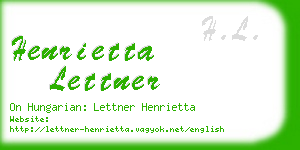 henrietta lettner business card